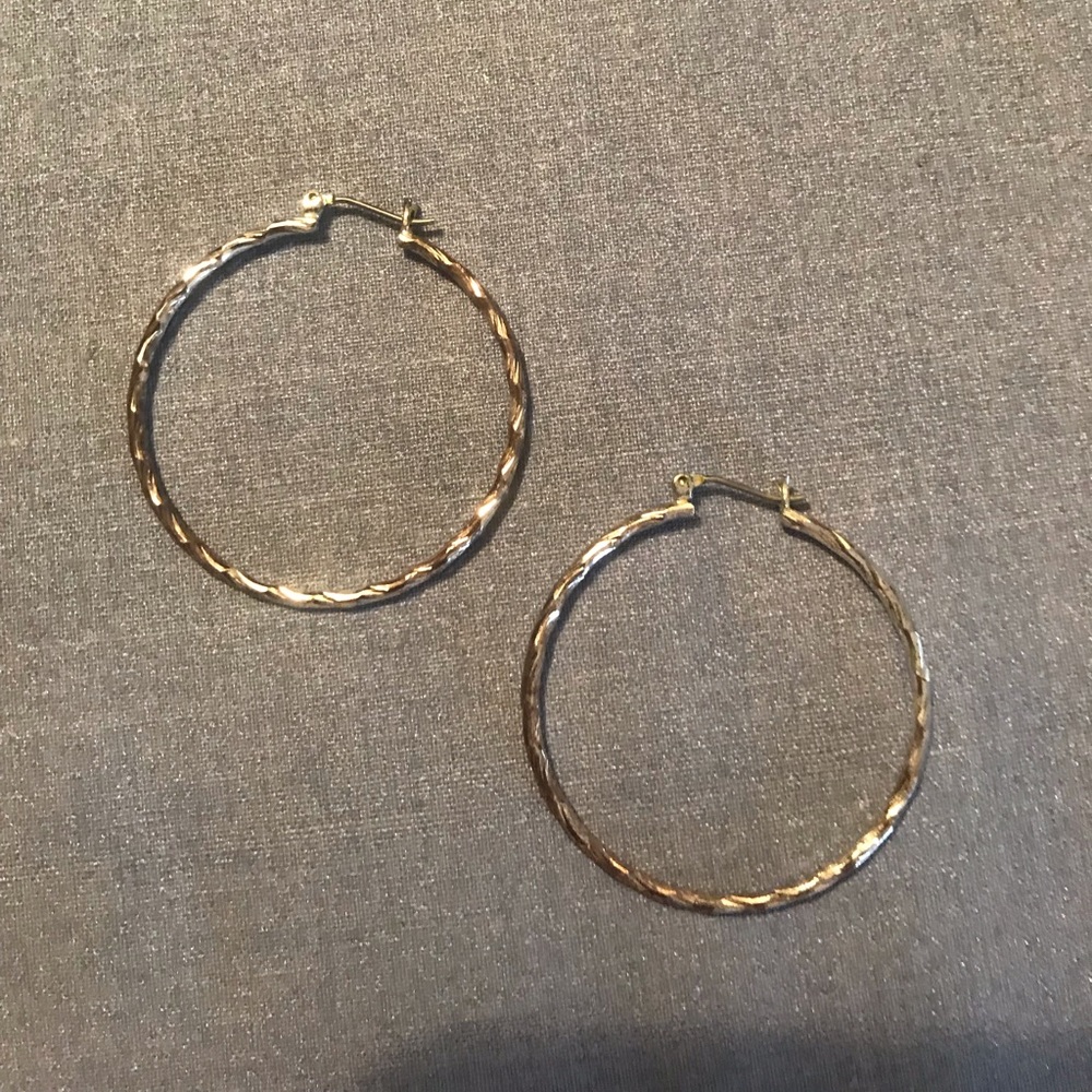 Silver hoops